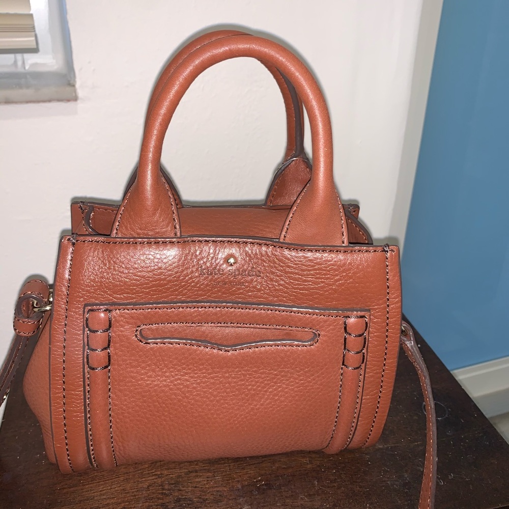 NWT Kate spade brown leather purse/ hand bag